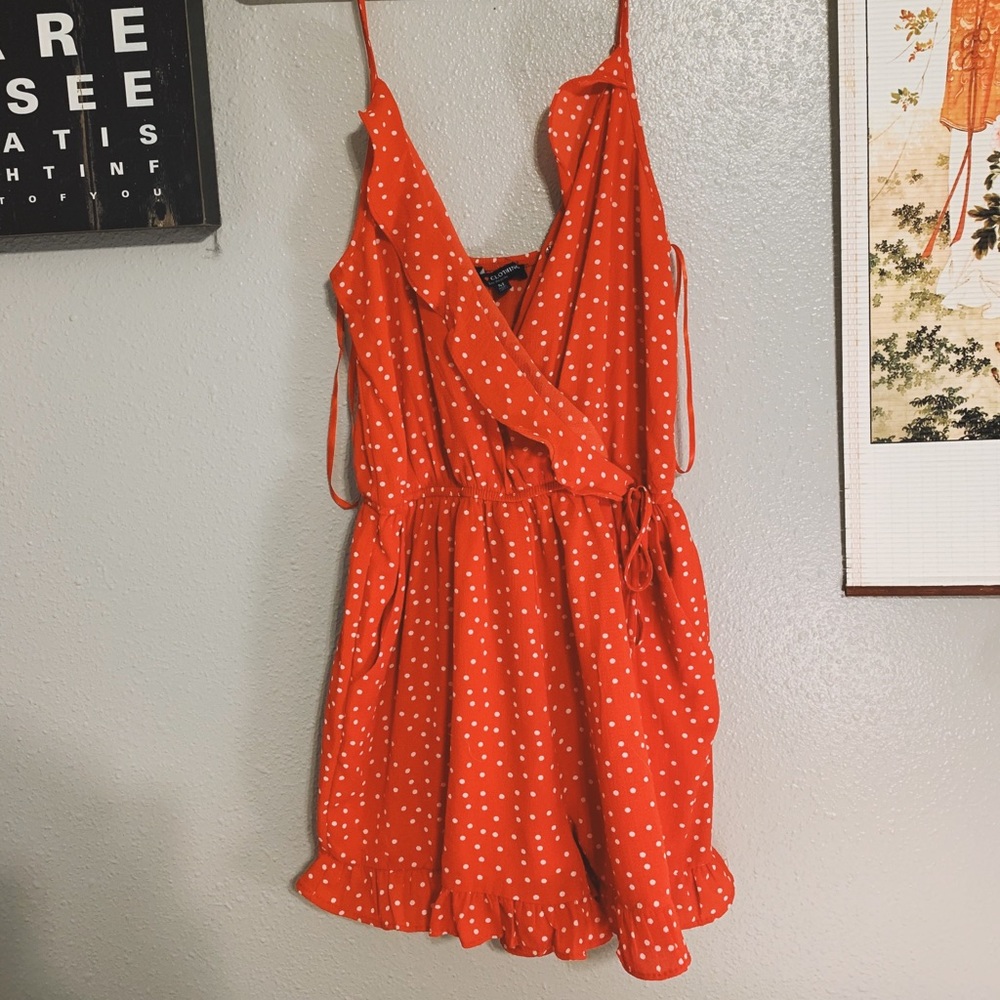 polka dot romper
